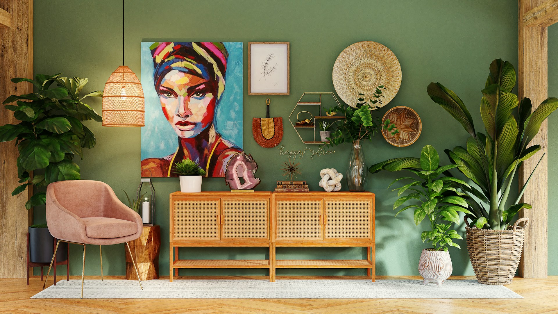 Natural interior design elements
